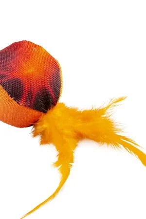 Duvo+ Flash Bal Met Veren Oranje Bestel Nu